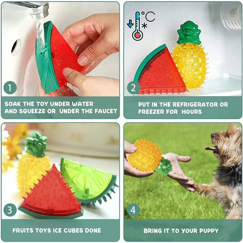 Frozen Dog Chew Toy – Cooling Summer Teething Treat