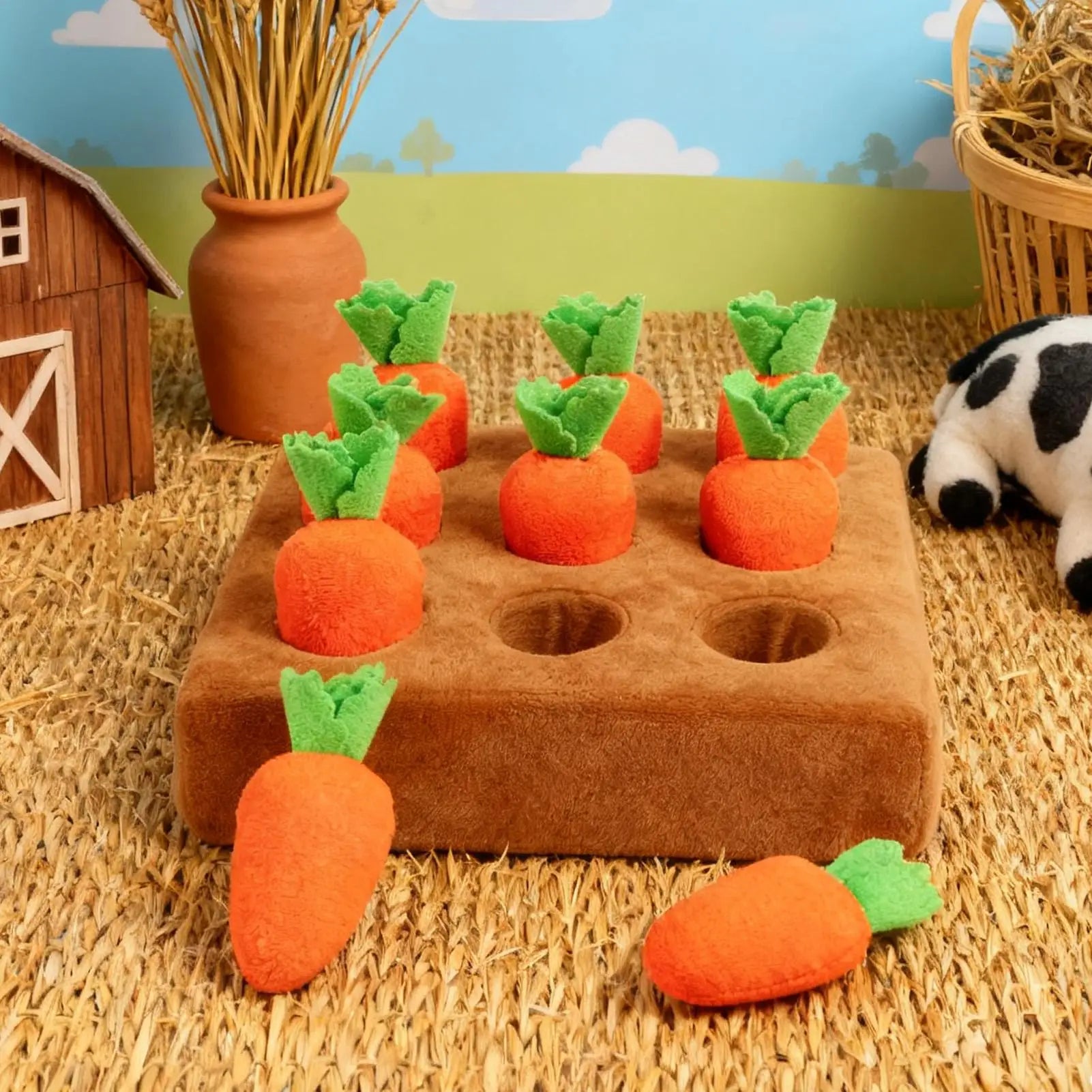 Carrot Snuffle Mat – Dog Enrichment & Foraging Toy