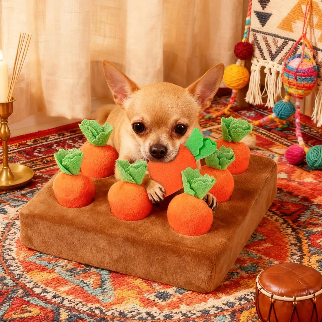 Carrot Snuffle Mat – Dog Enrichment & Foraging Toy